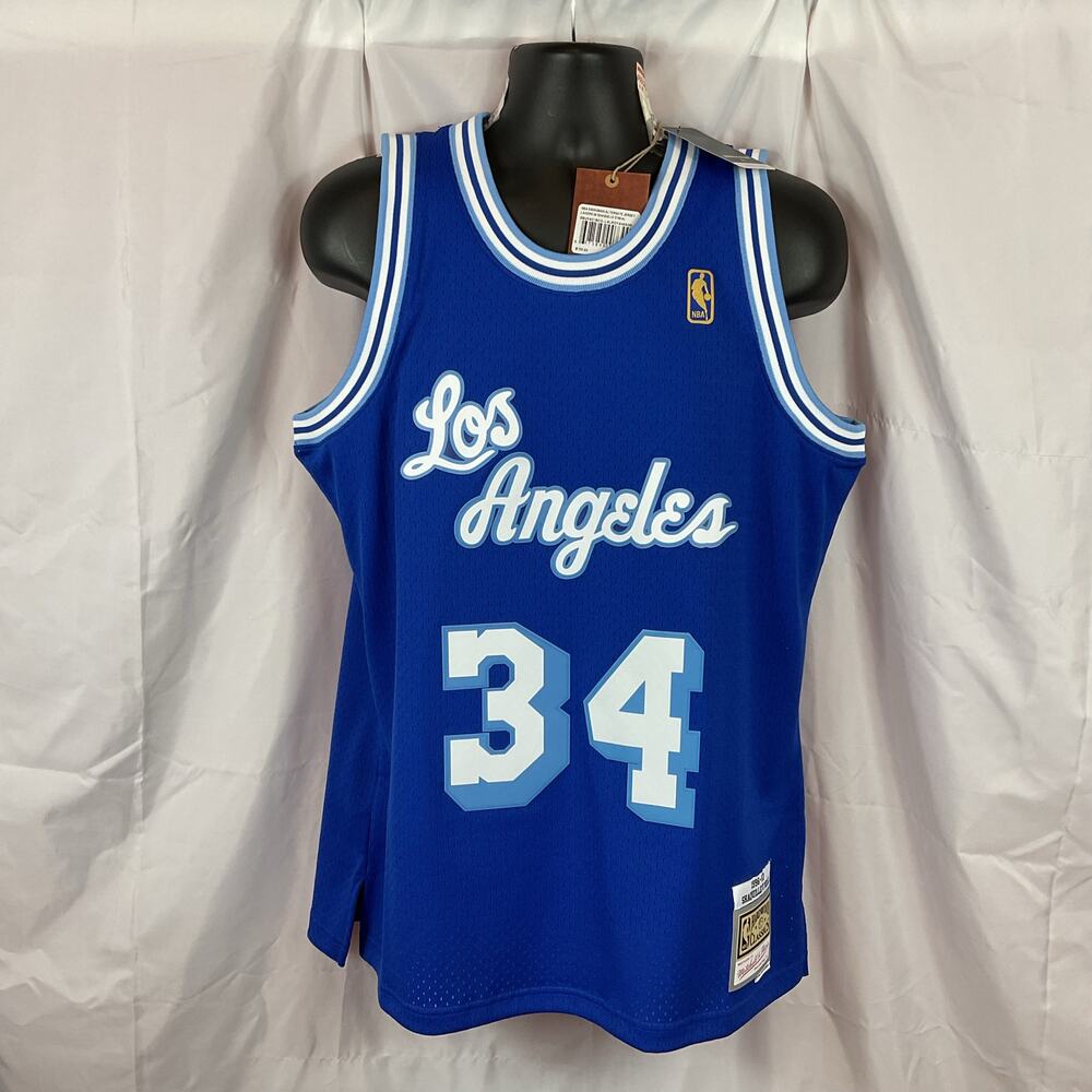 Mitchell & Ness Los Angeles Lakers Jersey Shaquille O’neal Royal Blue Men Large